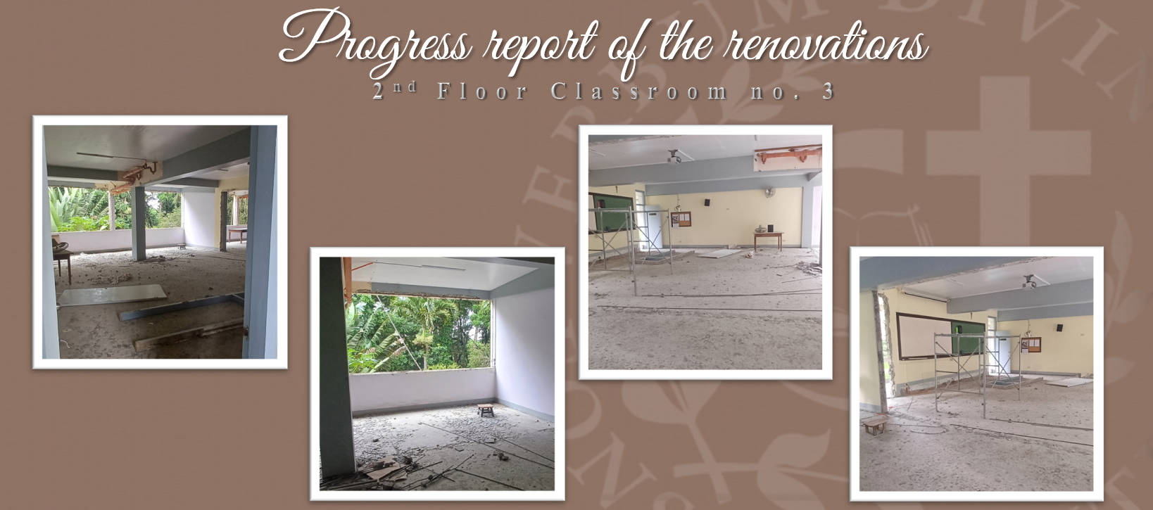 Progress report on the Renovations (2nd Floor Classroom no. 3)